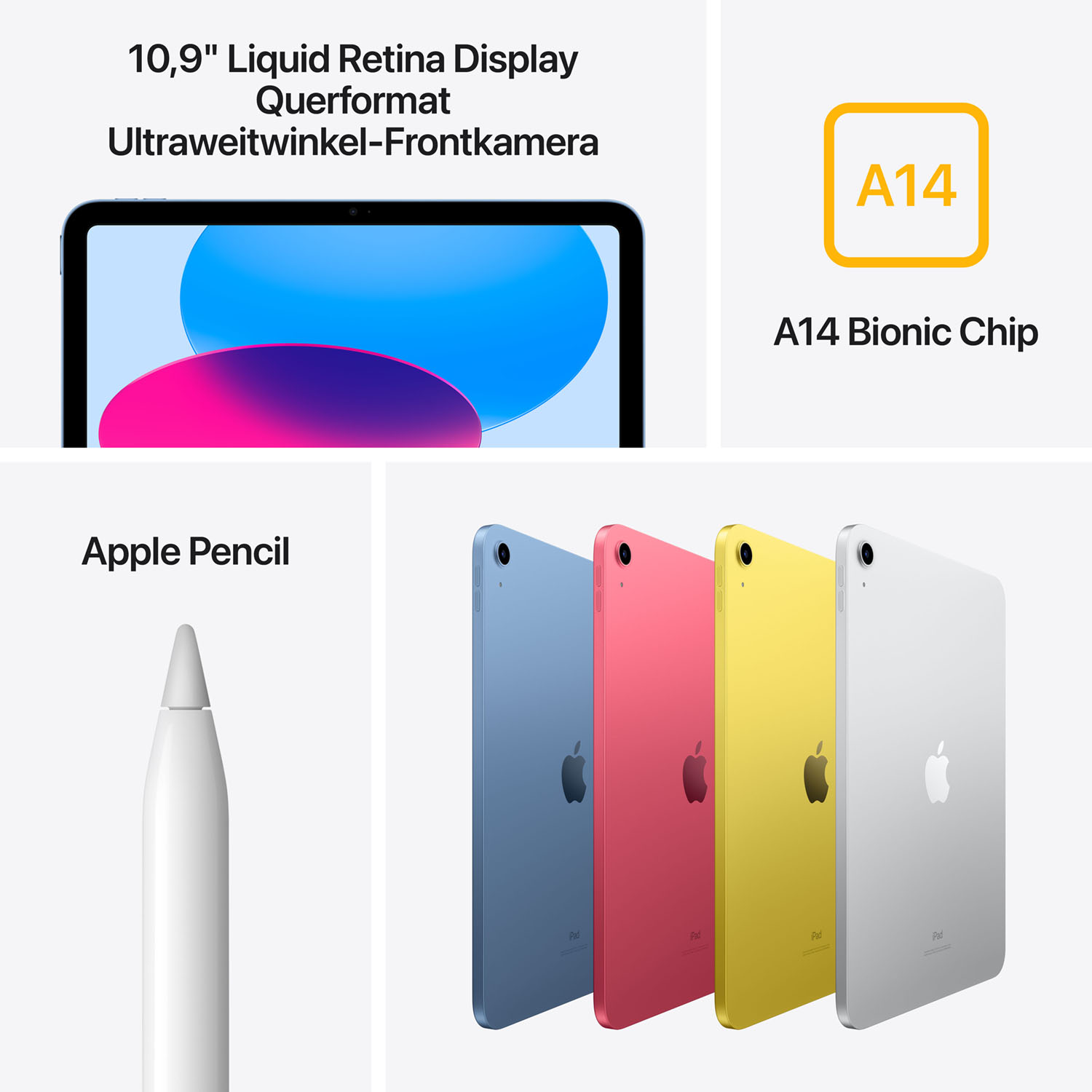 Tablet APPLE iPad Wi-Fi (10. Generation 2022), Tablet, 64 GB, 10,9 Zoll,  Blau Blau | MediaMarkt