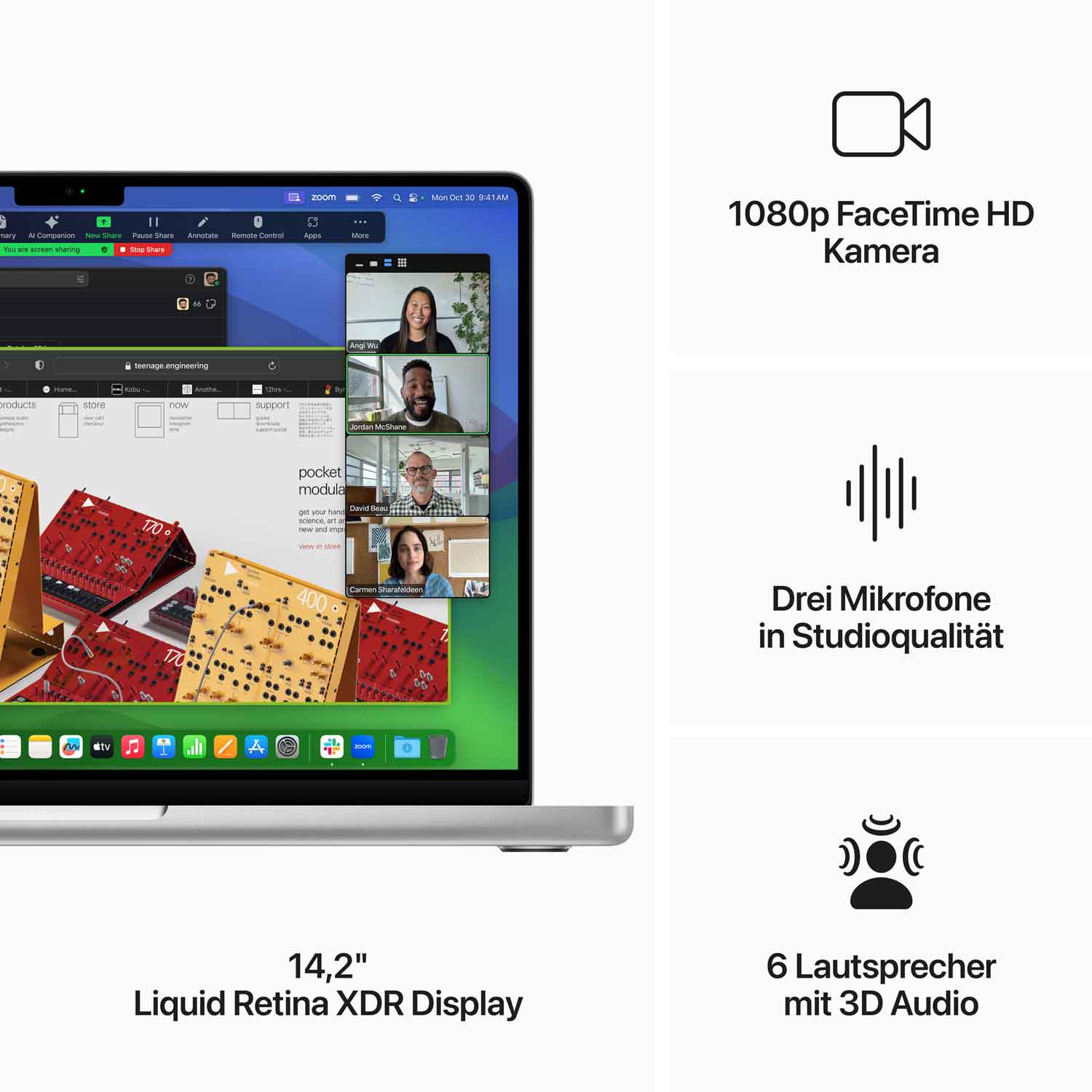 Produktbild: Macbook pro 14 in m3 pro max silber bild position 5