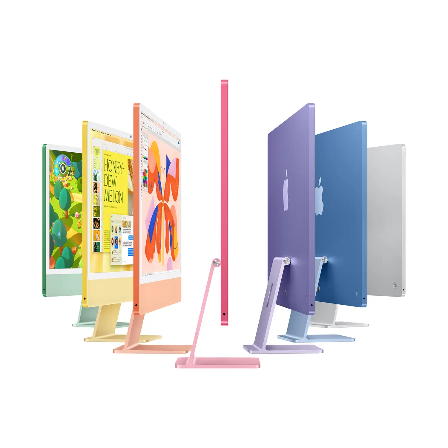 Apple iMac 24'' M4 8-Core CPU 8-Core GPU - 256 GB - 16 GB Orange - 2024 Produktbild: Imac m4 chip 2 port 24 in orange bild position 4