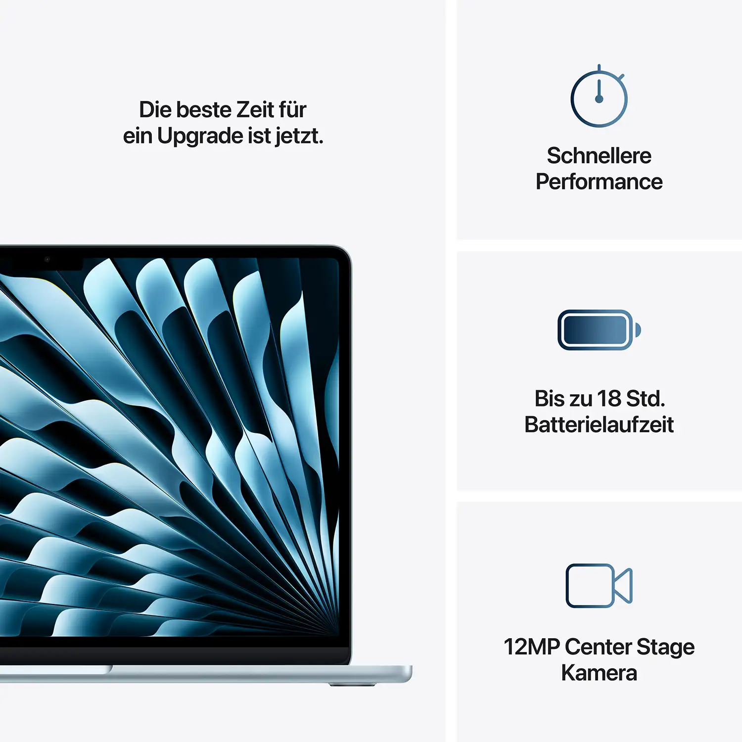 Macbook Air 13.6'' - M4  10-Core CPU  10-Core GPU - 16 GB - 512 GB SSD - Himmelblau - 2025