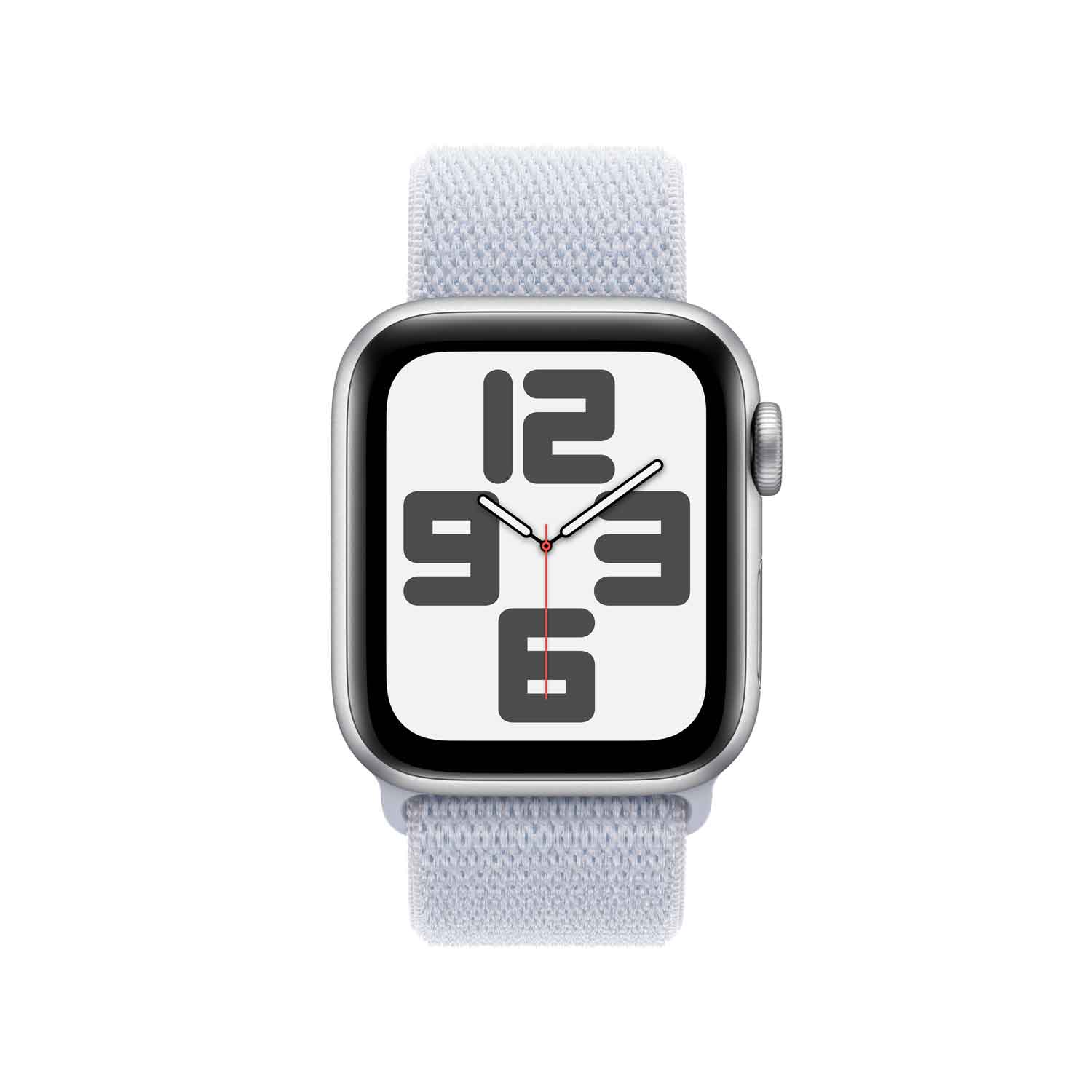 Apple Watch SE Aluminium 40mm Silber (Sport Loop blaue Wolke) - 2024
