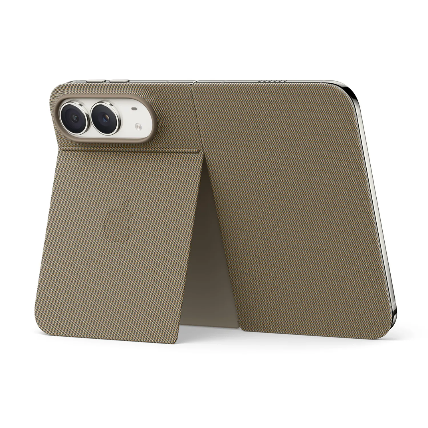 Apple Folio iPhone Duo mit Standfuß (taupe)