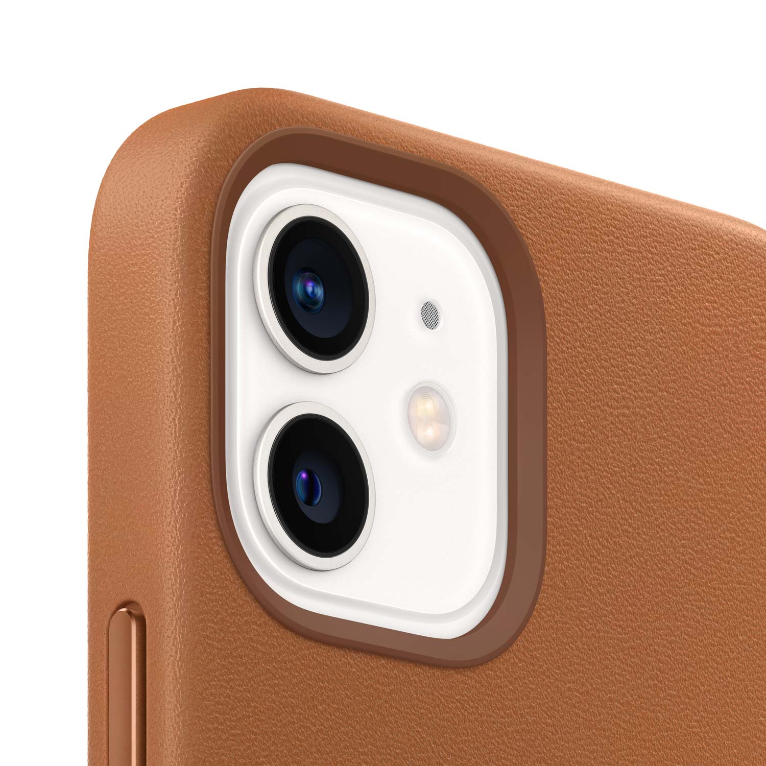 Apple iPhone 12 Mini Leder Case mit MagSafe - Sattelbraun
