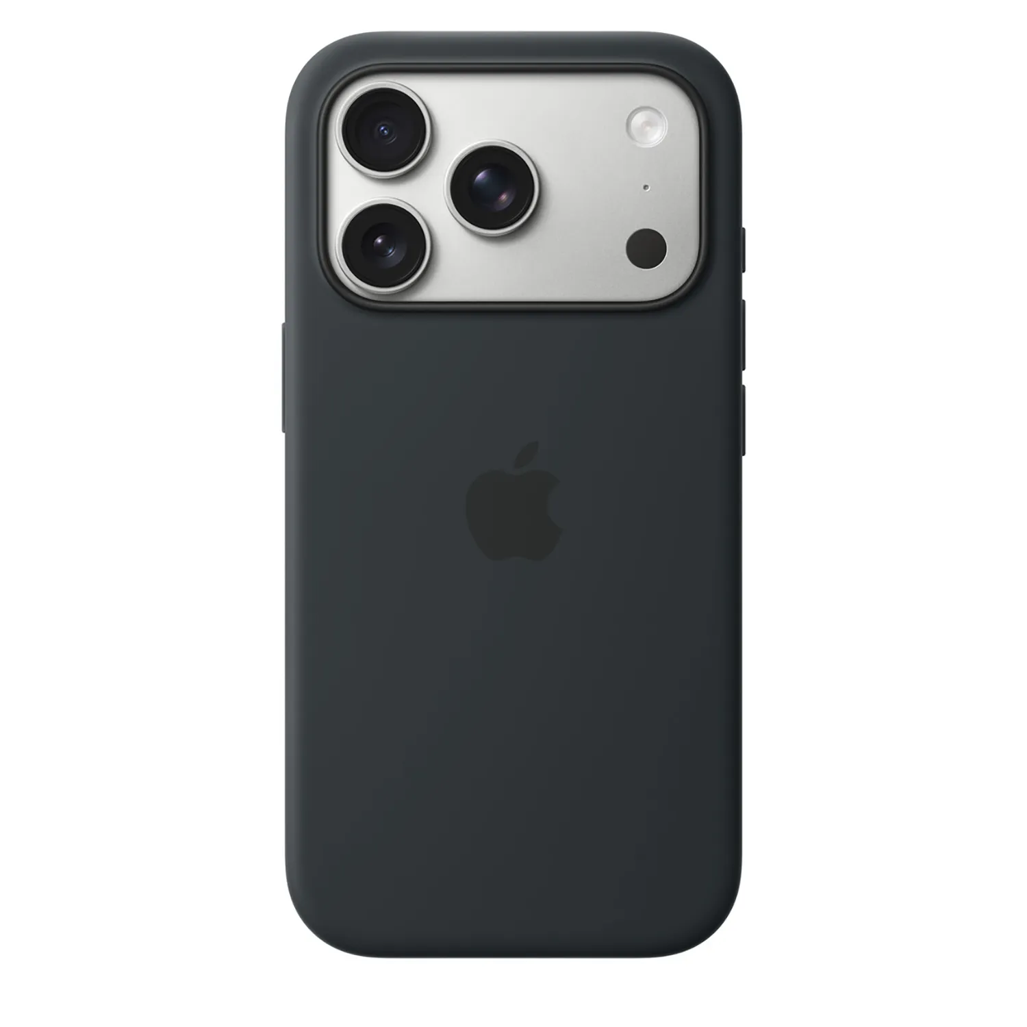 Apple Silikon Case iPhone 17 Pro mit MagSafe (schwarz)