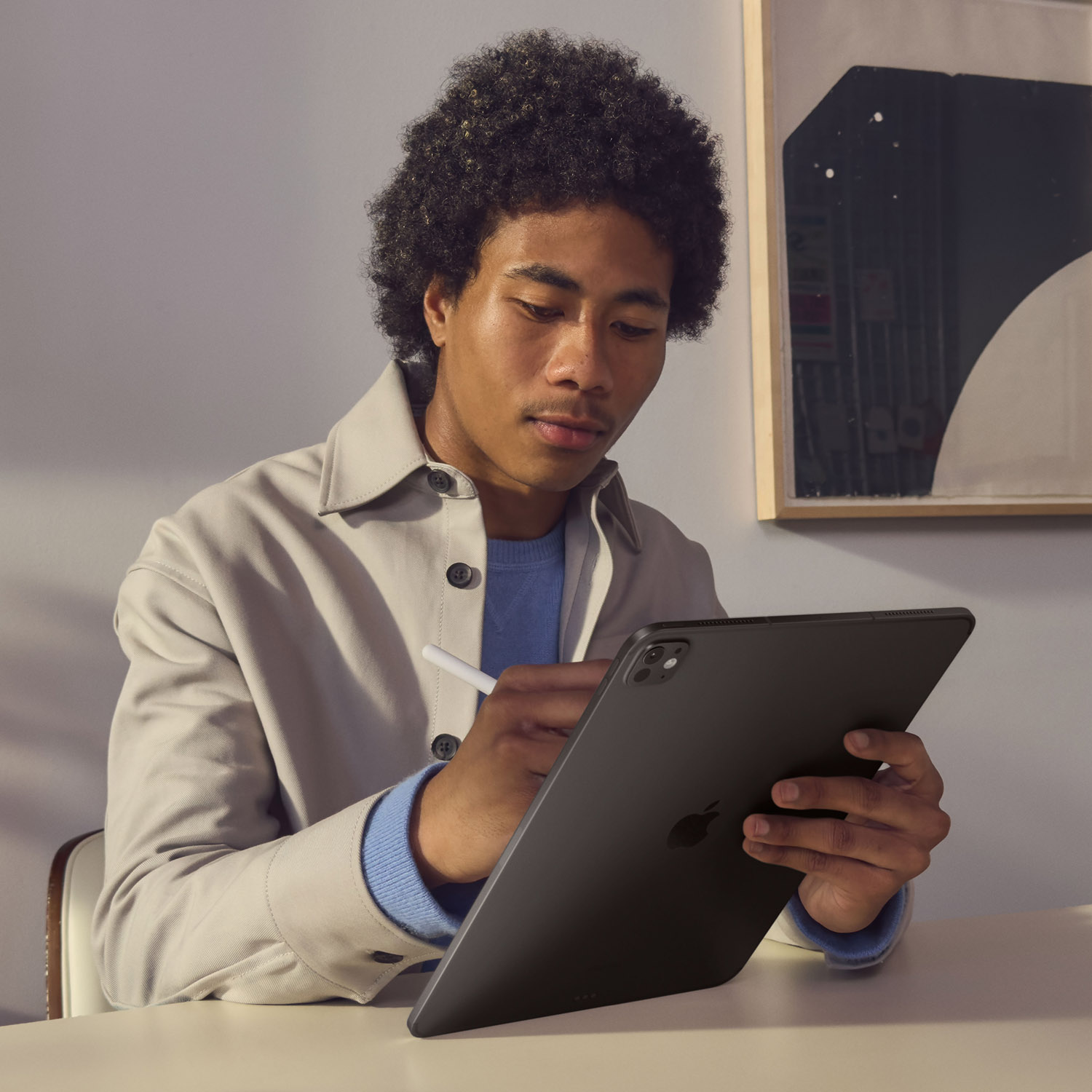 Apple iPad Pro 11 Wi-Fi 256 GB Standardglas - Silber 5.Gen 2024 Produktbild: Ipad pro 11 m4 wifi silber bild position 5