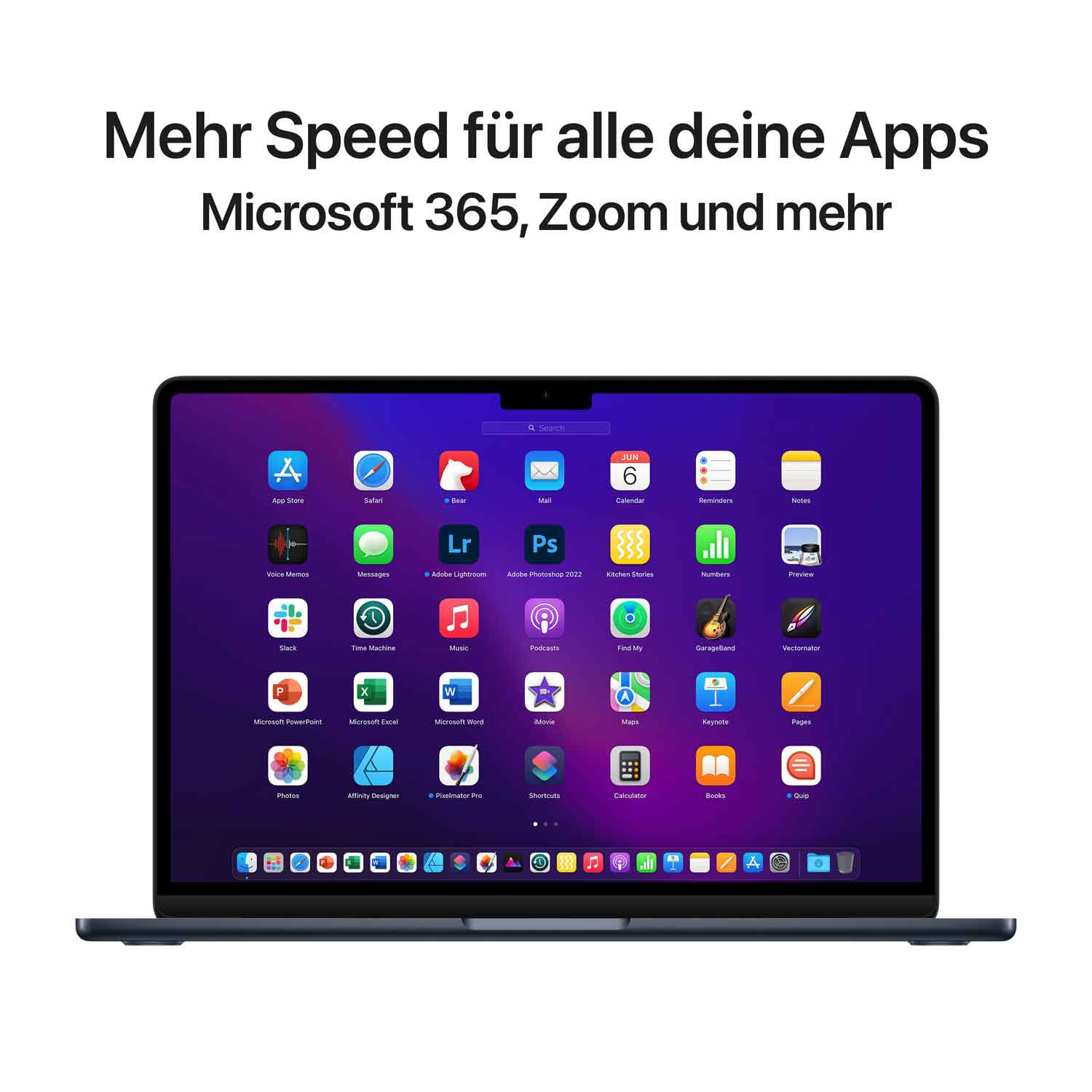 Macbook Air 13.6'' - M2 8-Core - 8-Core GPU - 8 GB - 256 GB SSD - Mitternacht // 2022