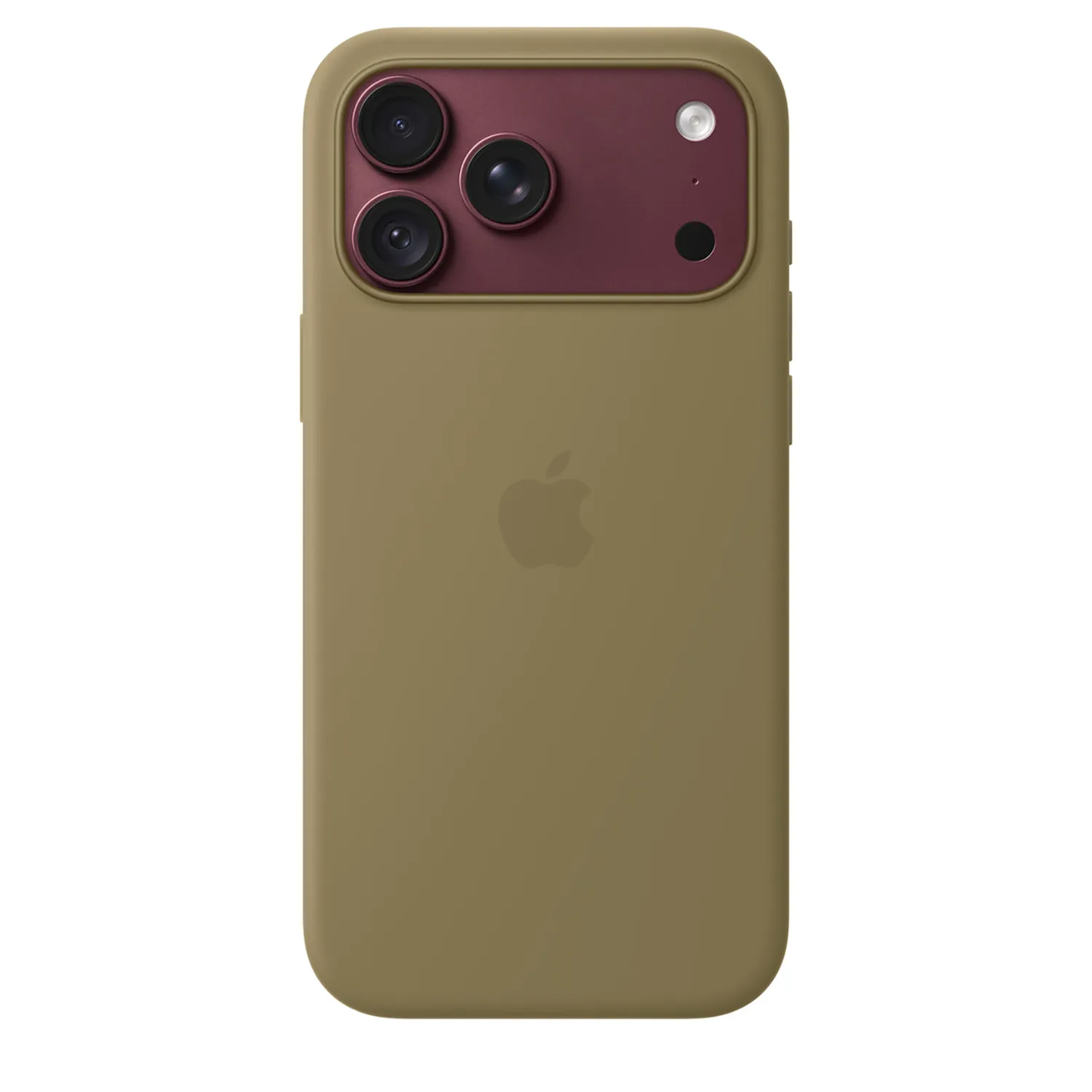 Apple Silikon Case iPhone 18 Pro Max mit MagSafe (oliv)