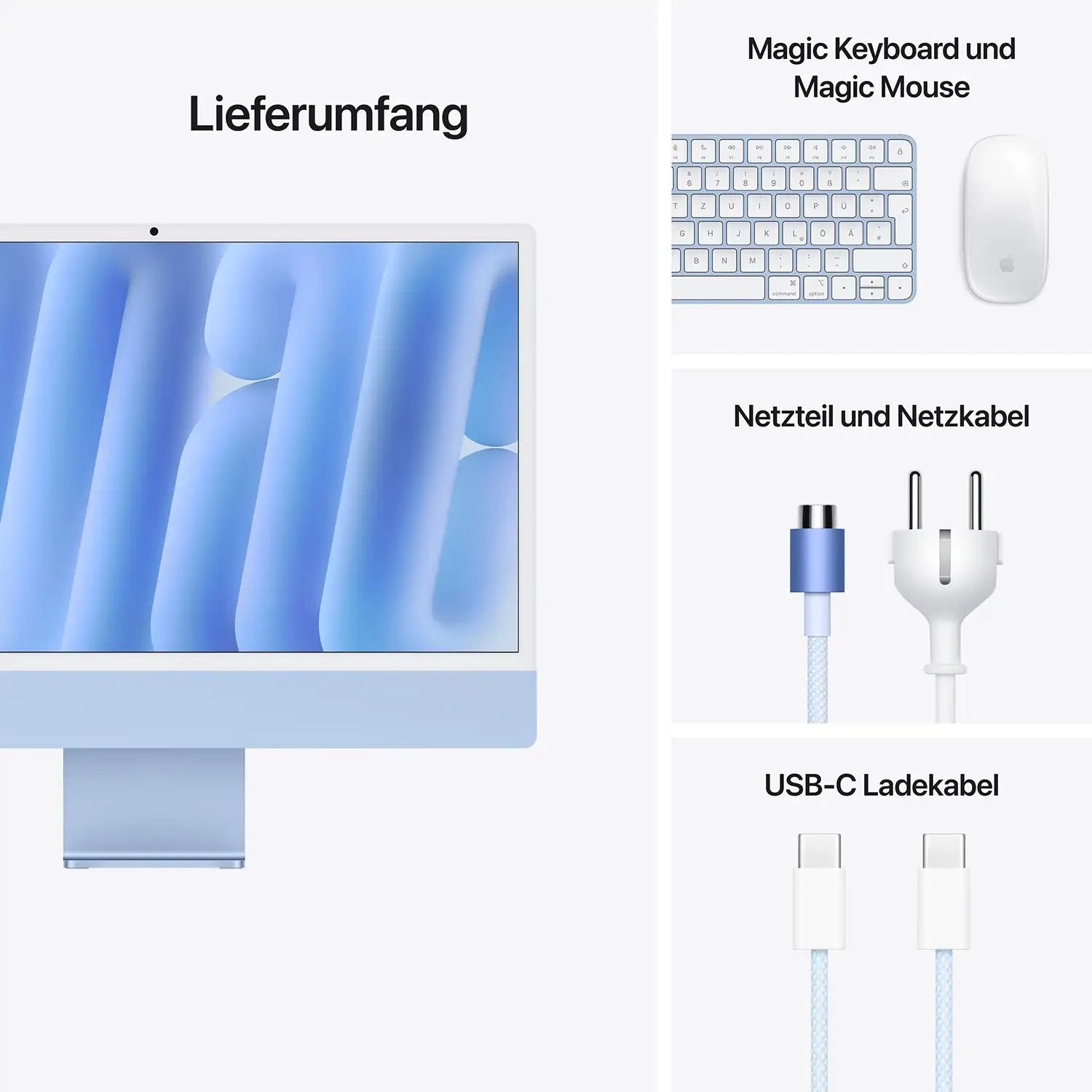 Produktbild: Imac m4 chip 2 port 24 in blau bild position 9