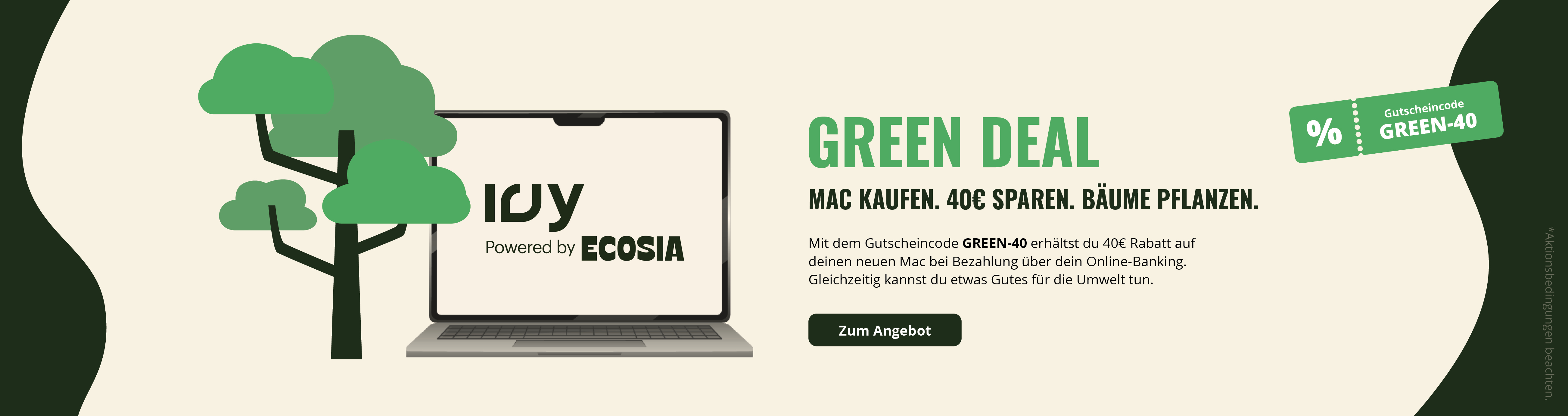 GreenDeals 40€ sparen
