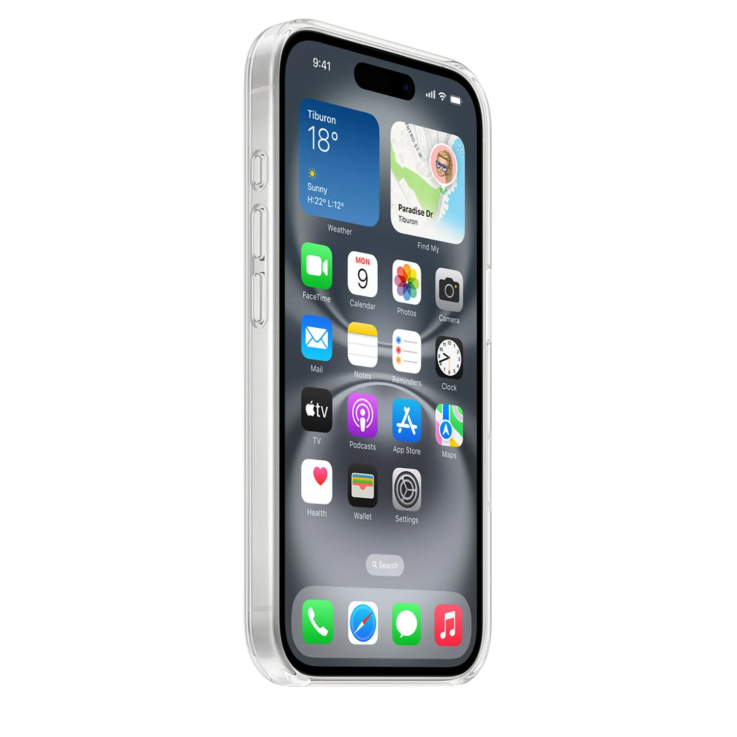 Apple Clear Case iPhone 16 mit MagSafe