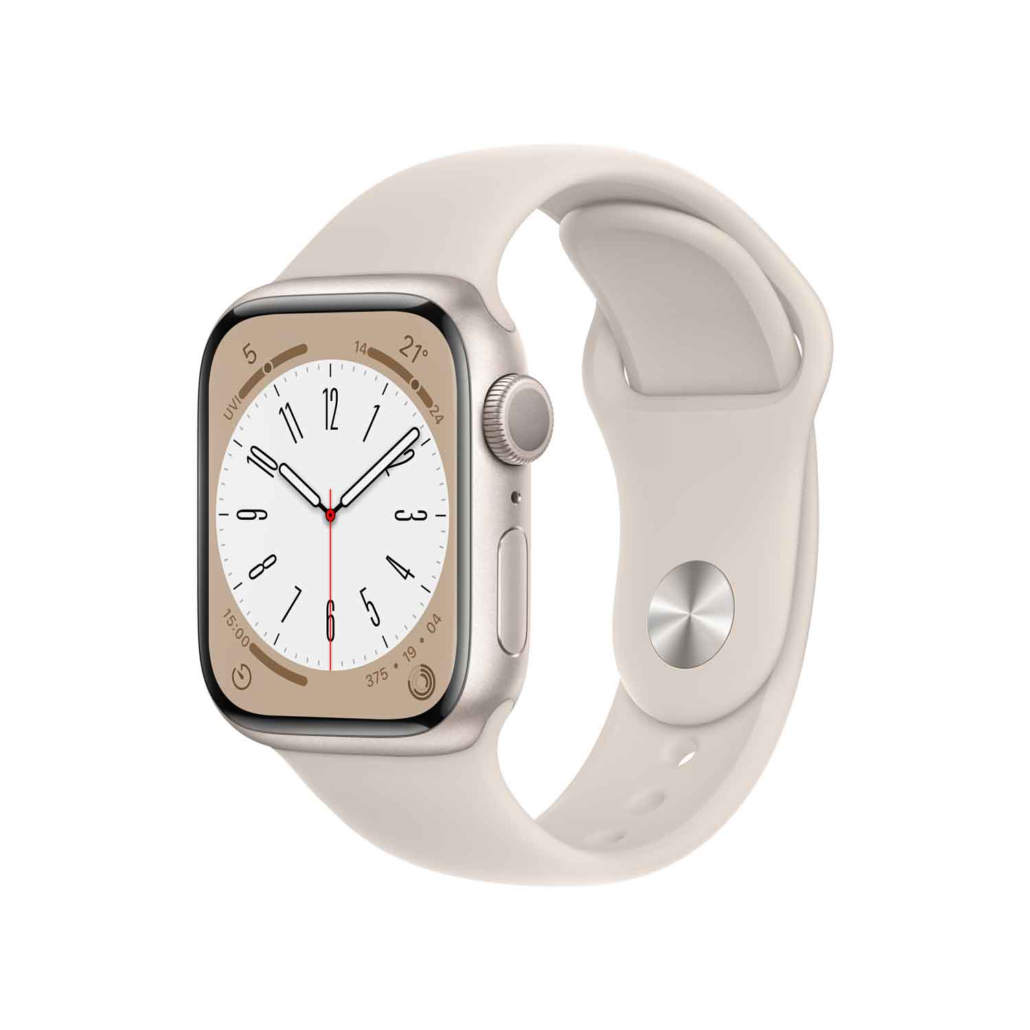 Apple Watch S8 Aluminium 41mm Polarstern (Sportarmband polarstern)