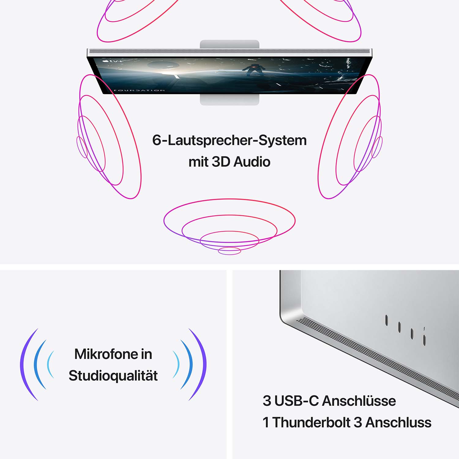 Apple Studio Display - Standardglas 27'' - Neigungsverstellbarer Standfuß