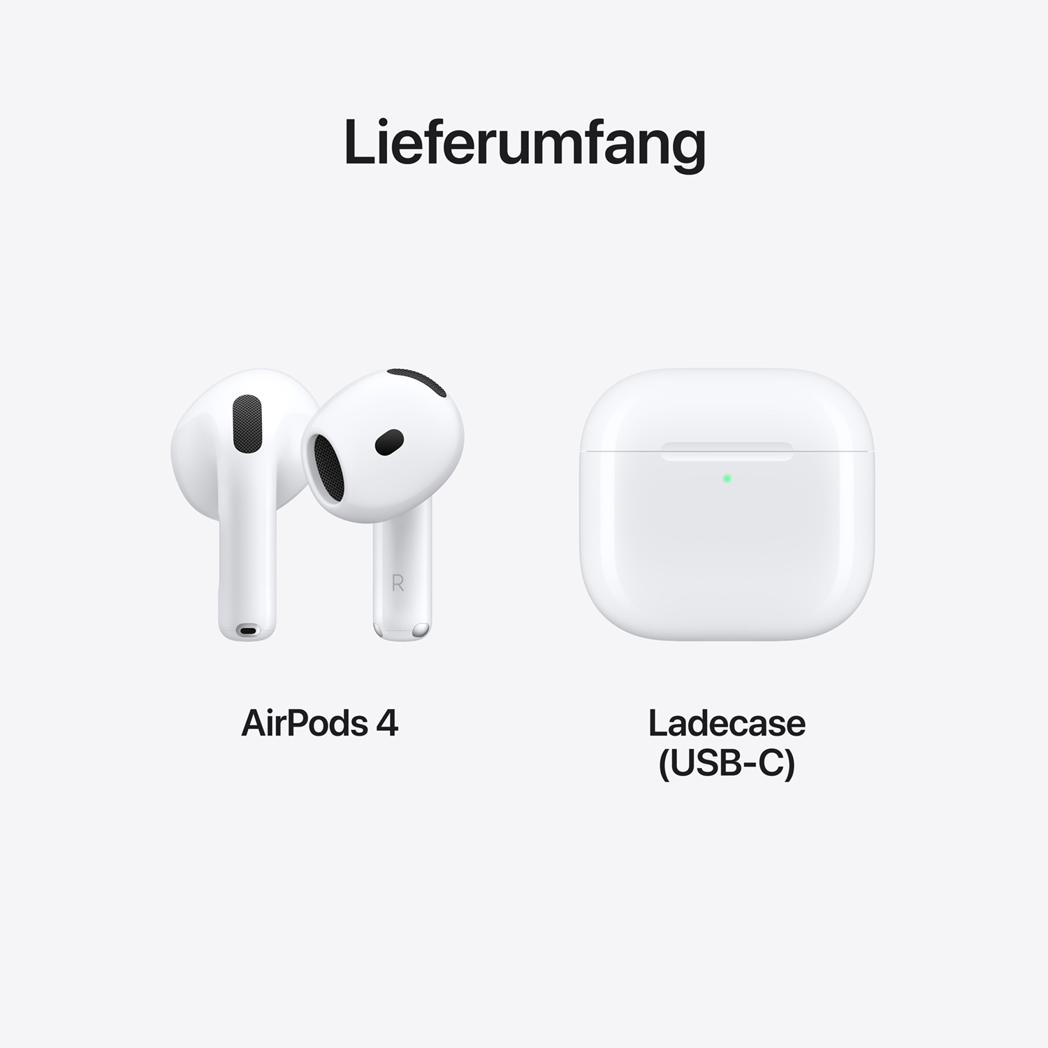 Apple AirPods 4 - ohne Active Noise Cancellation Produktbild: Airpods 4 bild position 8
