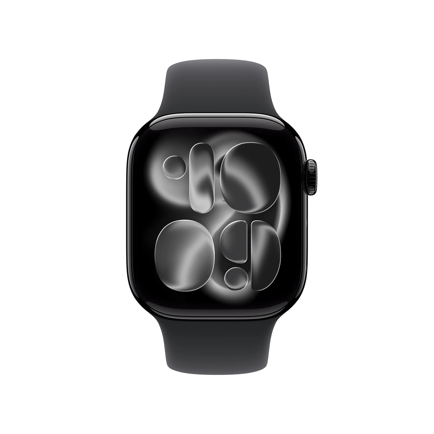 Apple Watch Series 11 GPS 42mm Diamantschwarz Aluminium Case mit schwarzem Sport Band - S/M