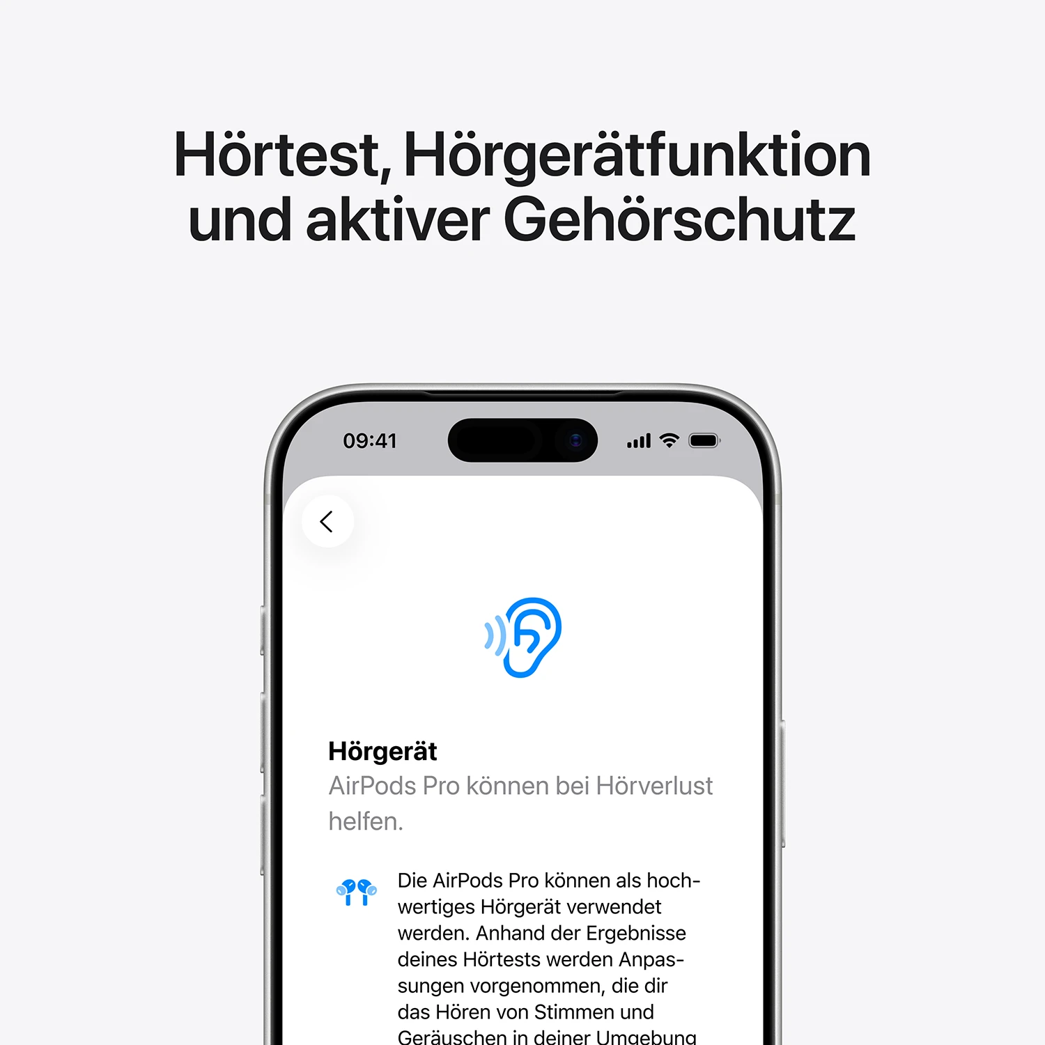 AirPods Pro 3 Hörtest, Hörgerätfunktion und aktiver Gehörschutz
