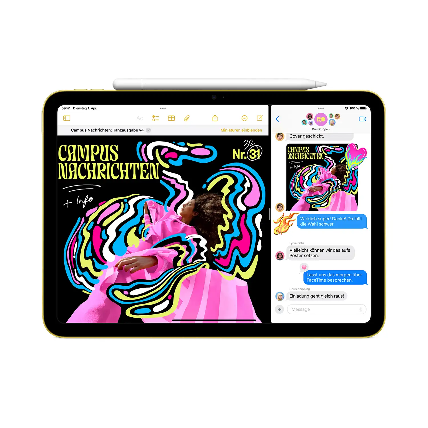 Apple iPad 11 Wi-Fi 128 GB Gelb - 2025