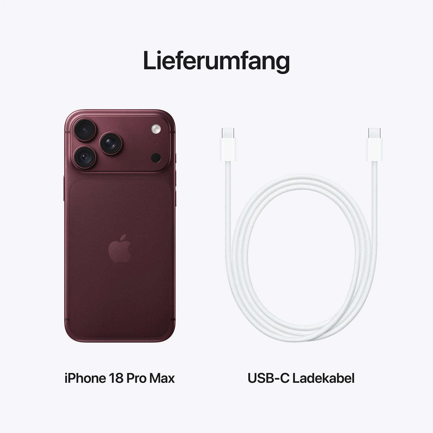 iPhone 18 Pro Max 256 GB Burgunder