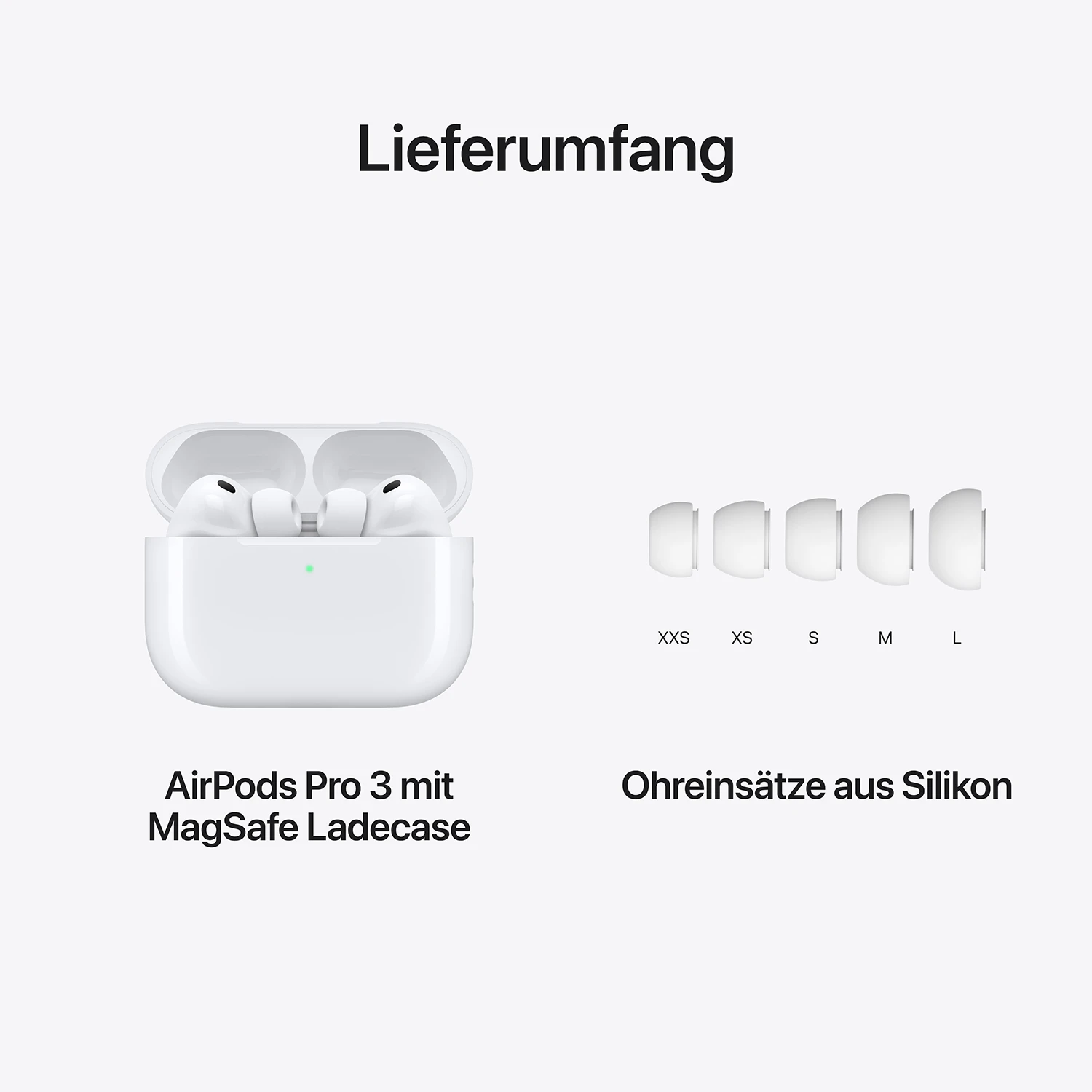AirPods Pro 3 Lieferumfang