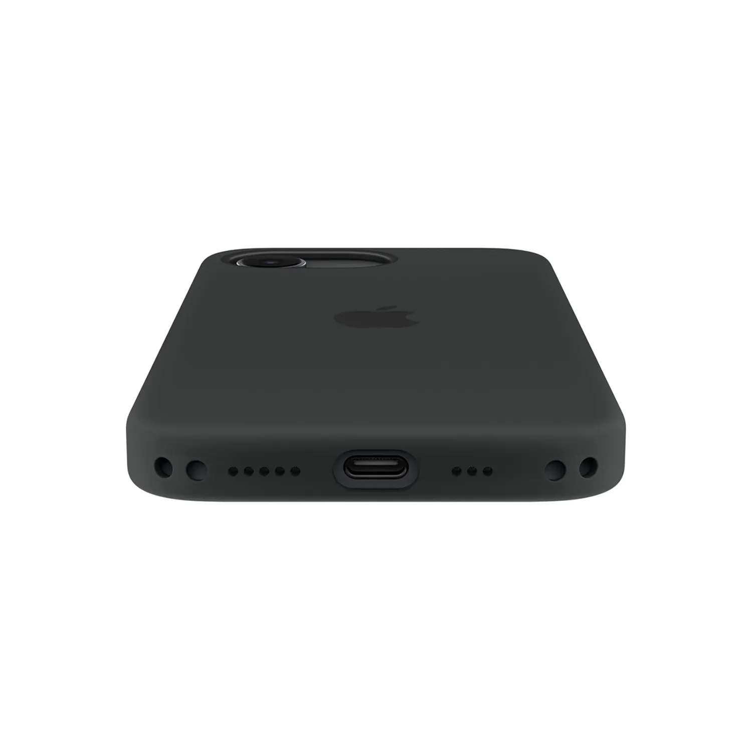 Apple Silikon Case iPhone 17e mit MagSafe (schwarz)