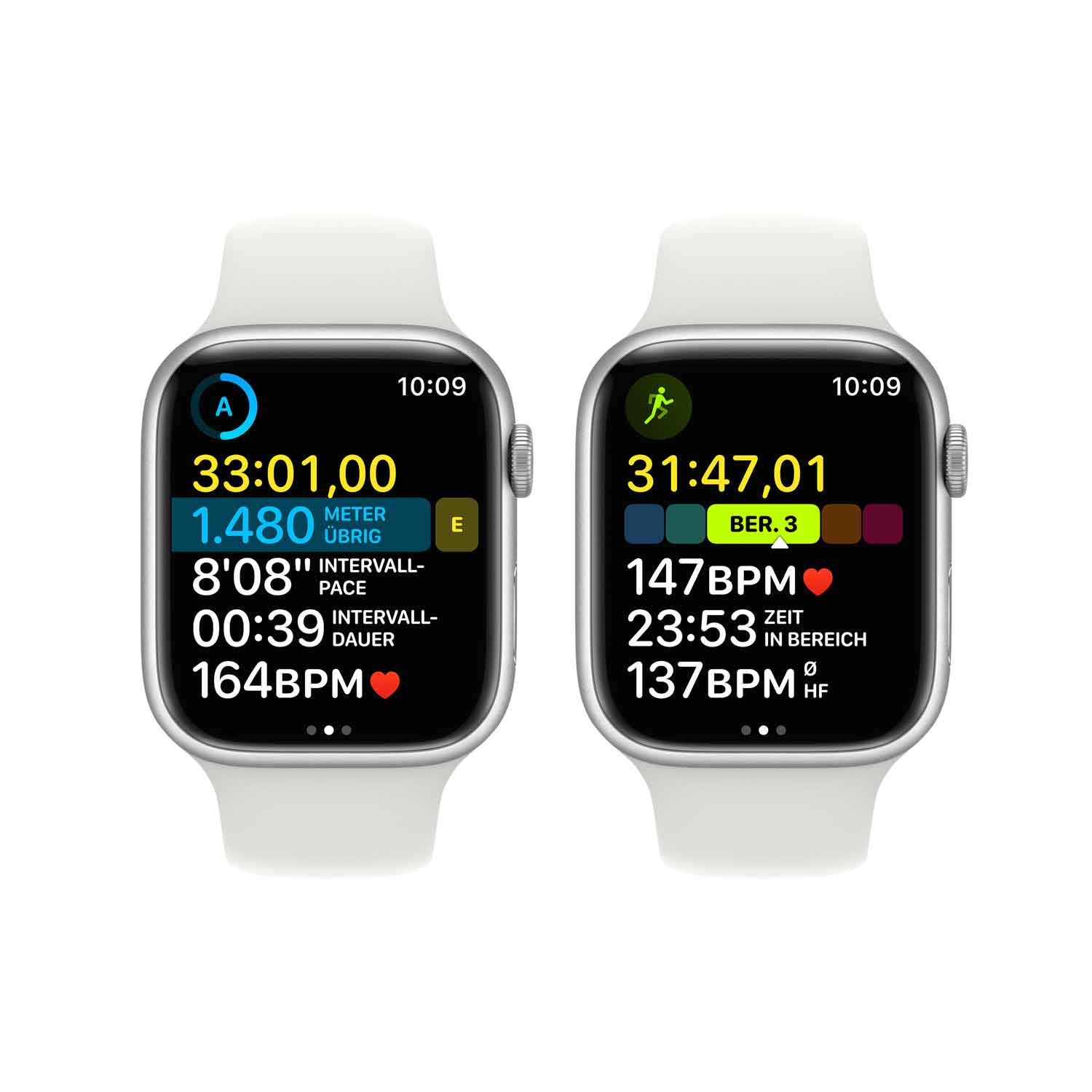 Apple watch 4 silver aluminum case with white sport band deals