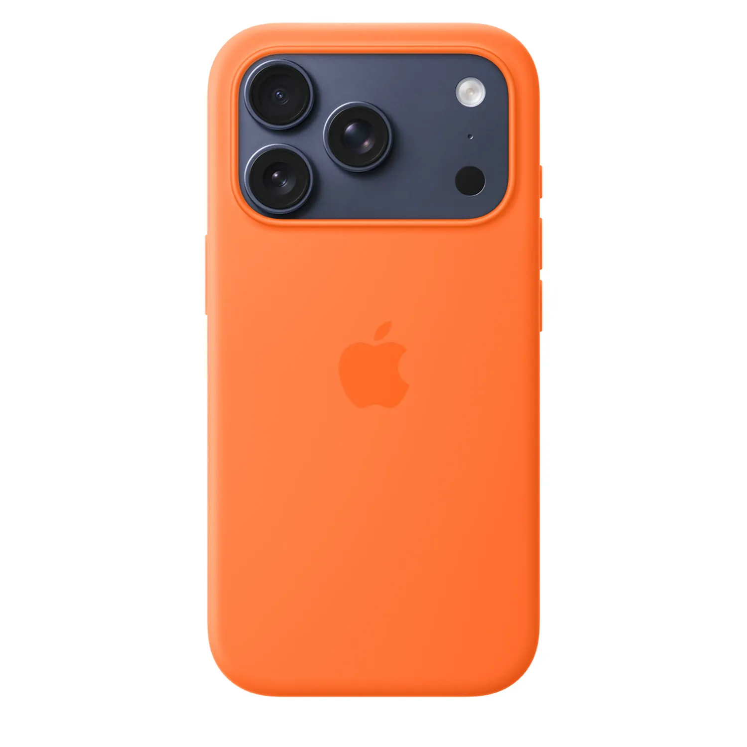 Apple Silikon Case iPhone 17 Pro mit MagSafe (orange)