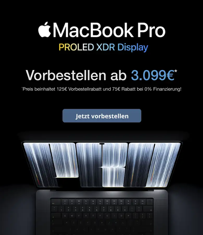 MacBook PROLED jetzt vorbestellen