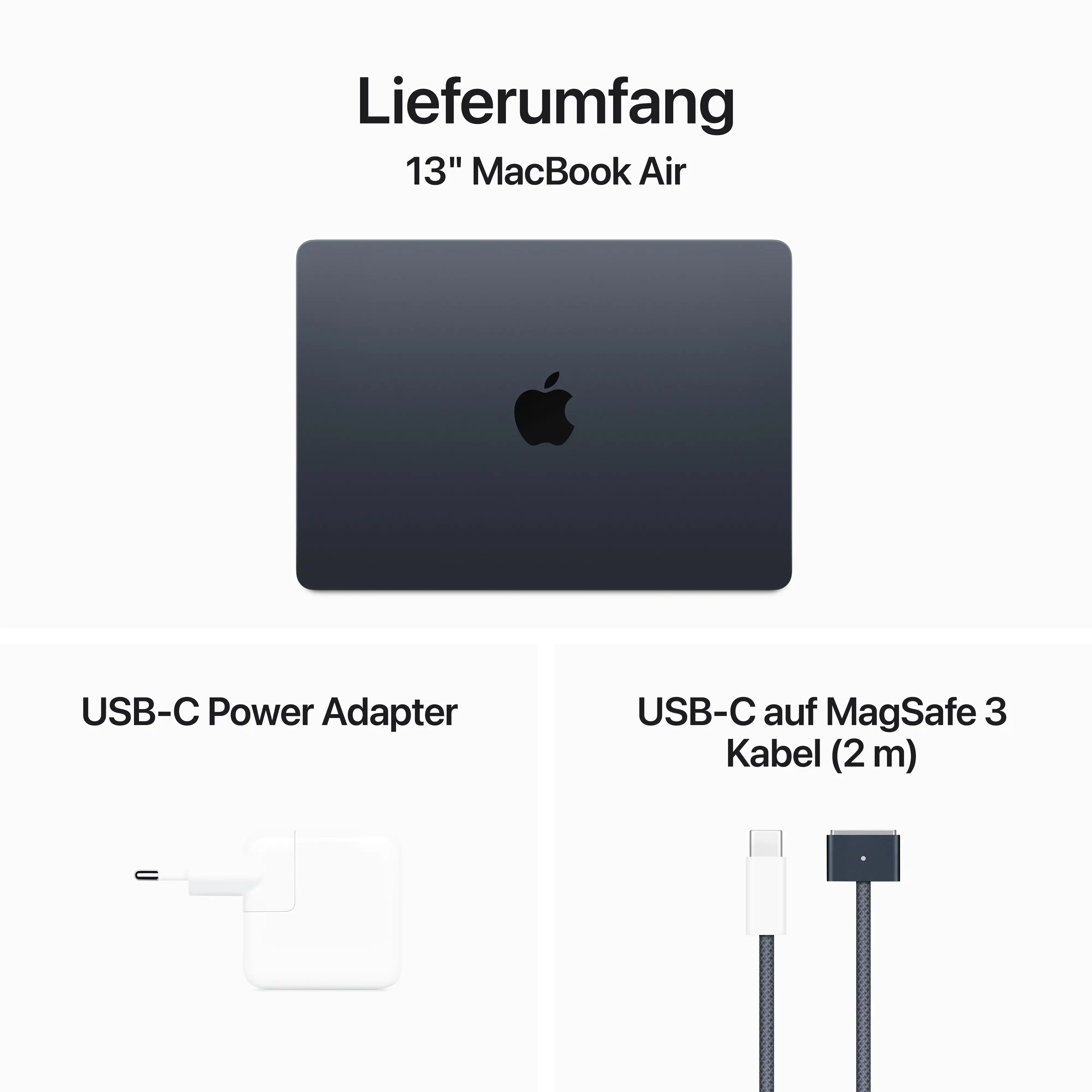 Produktbild: Macbook air 13 in m3 mitternacht bild position 9