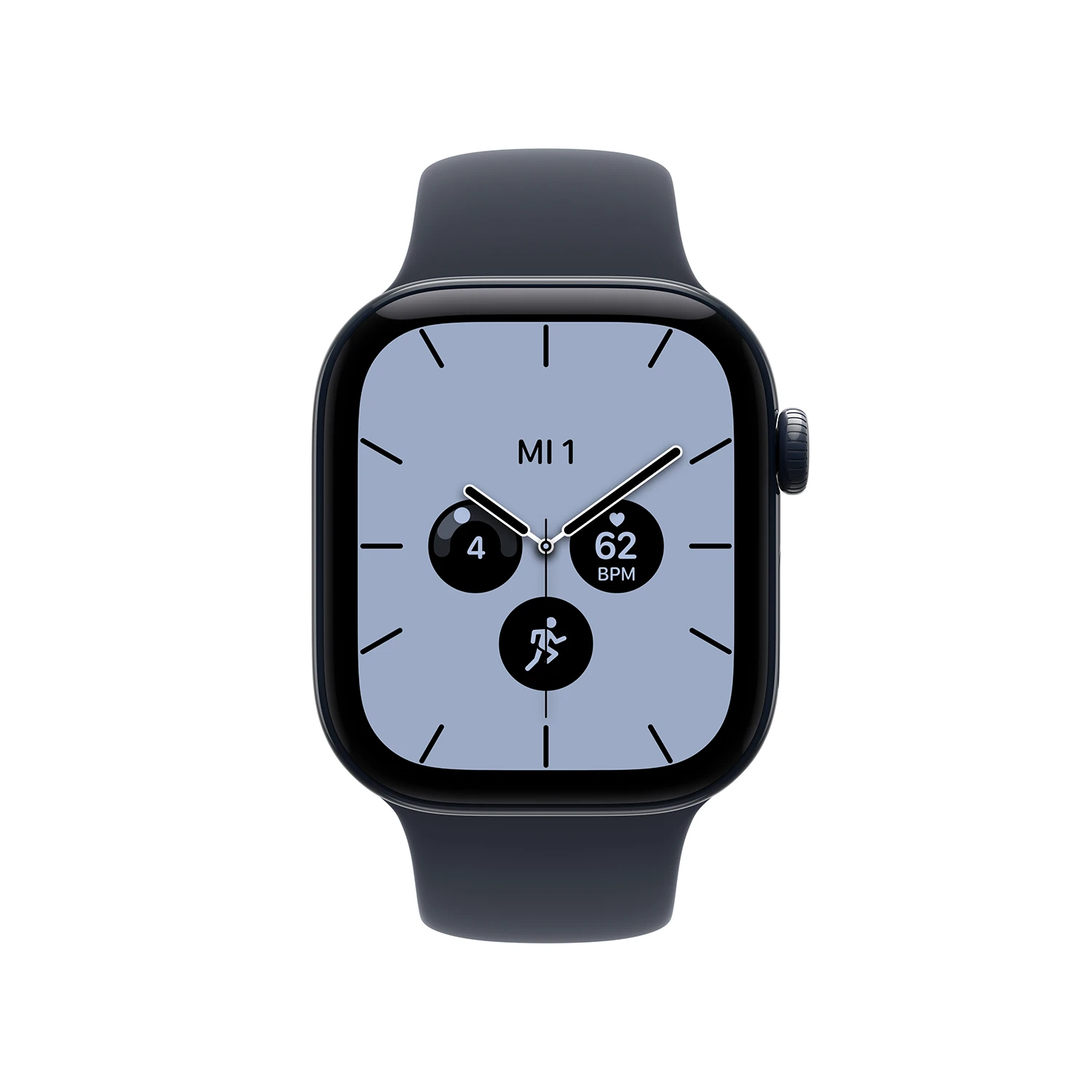 Apple Watch Series 12 GPS + Cellular 42mm Night Blue Ceramic Case with Navy Blue Sport Band - S/M