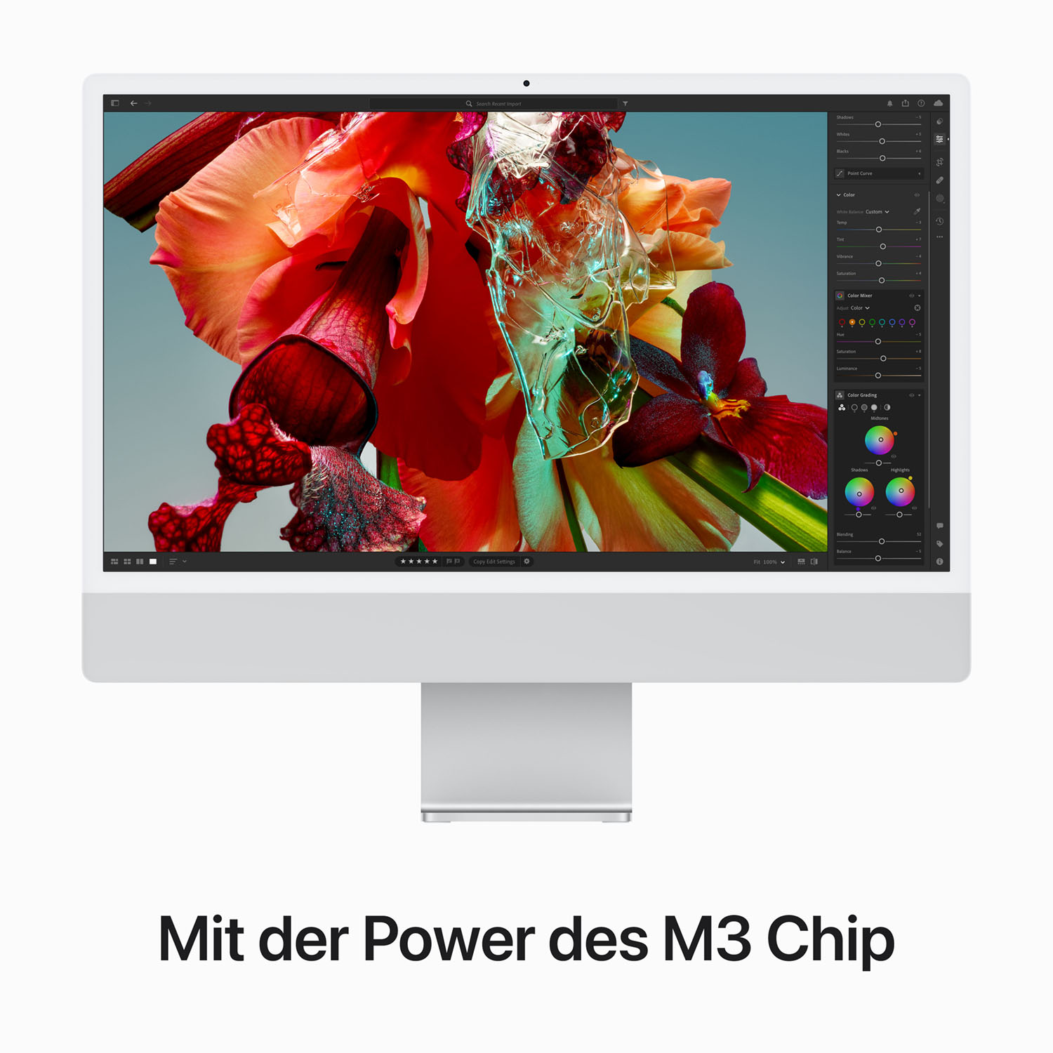Apple iMac 24'' M3 8-Core CPU 8-Core GPU - 256GB - 8GB Silber - 2023