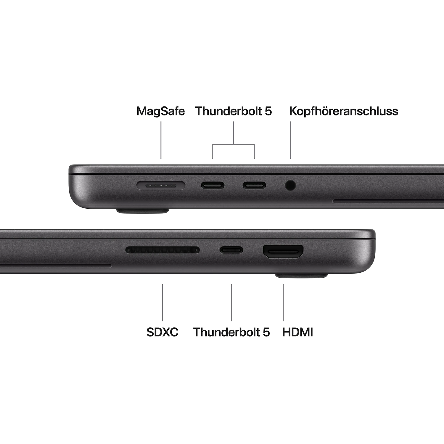 MacBook Pro 16'' M5 Pro 18C/20C - 24GB - 1TB - PROLED XDR Display Space Schwarz