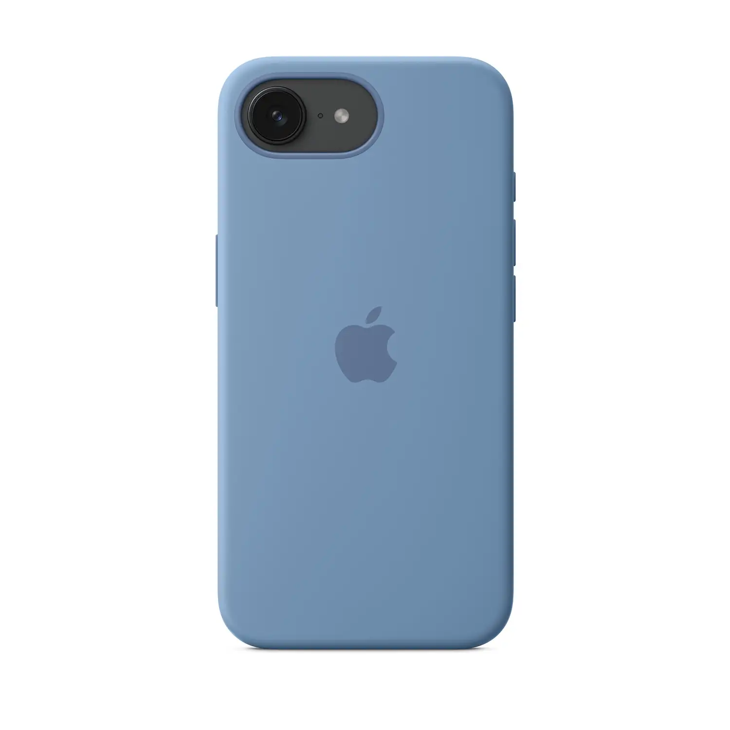 Apple Silikon Case iPhone 16e Winterblau  Produktbild: Iphone 16e hülle winterblau2