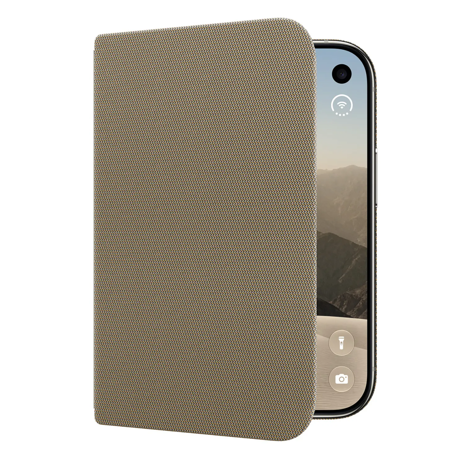 Apple Folio iPhone Duo mit Standfuß (taupe)