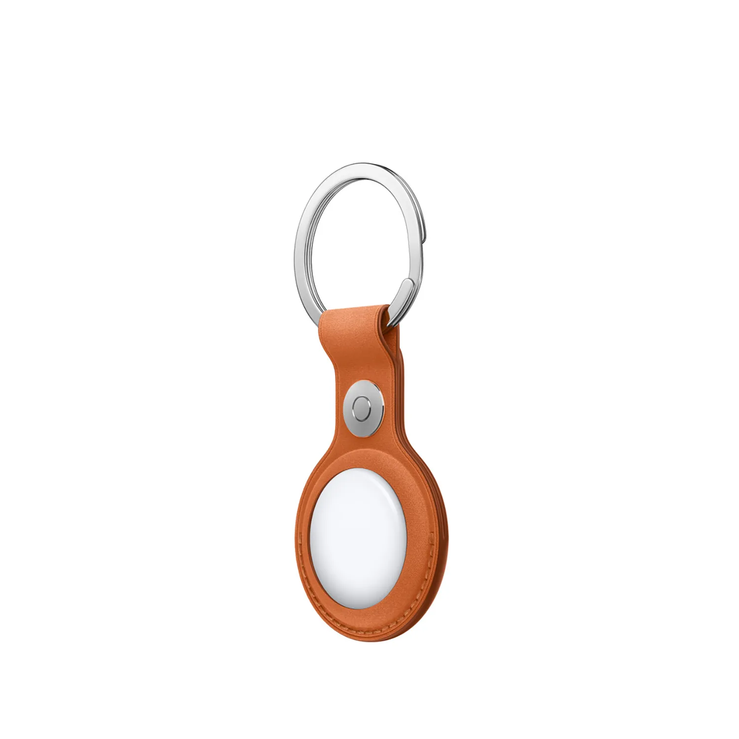 Apple AirTag Schlüsselanhänger aus Feingewebe (fuchsrot)