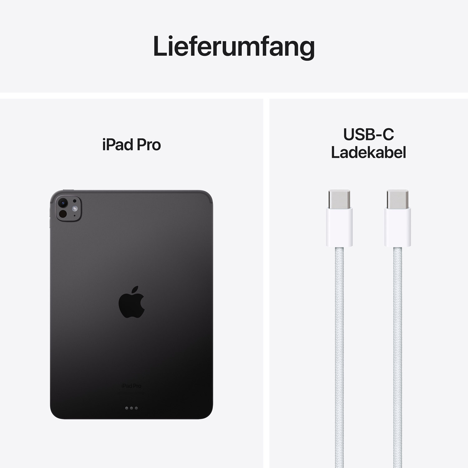 Apple iPad Pro 11 Wi-Fi 256 GB Standardglas - Space Schwarz 5.Gen 2024 Produktbild: Ipad pro 11 m4 wifi space schwarz bild position 9