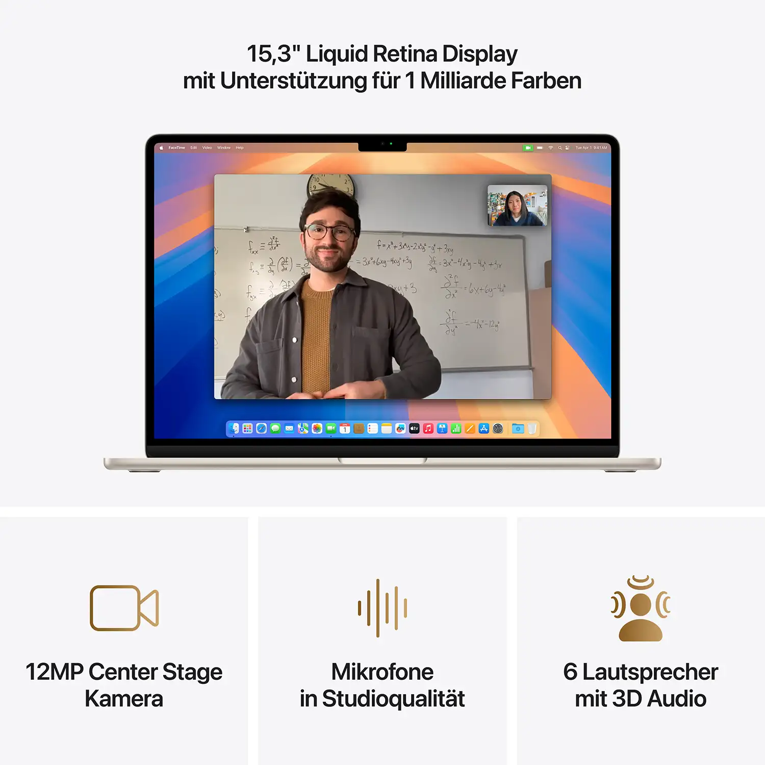Macbook Air 15'' - M4  10-Core CPU  10-Core GPU - 16 GB - 512 GB SSD - Polarstern - 2025