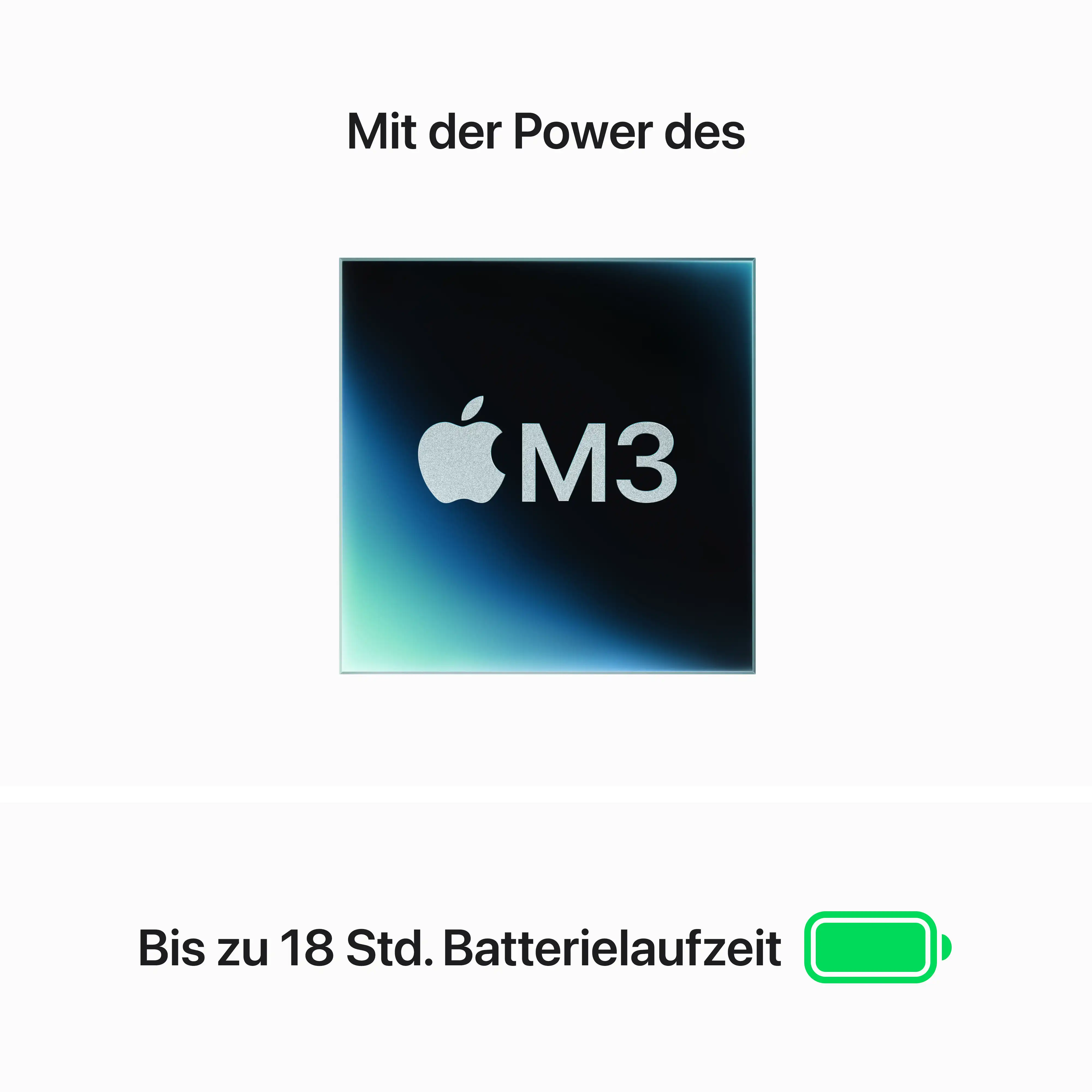 Macbook Air 13.6'' - M3 8-Core - 10-Core GPU - 16 GB - 512 GB SSD - Mitternacht // 2024