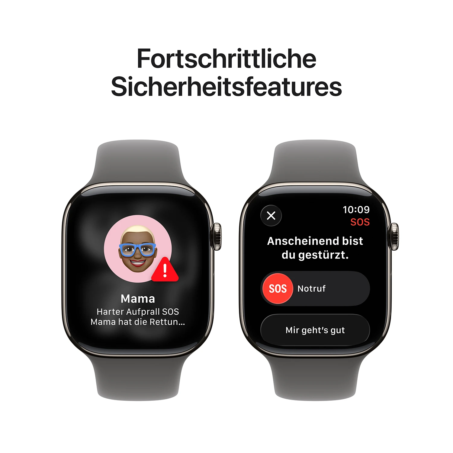 Apple Watch Series 11 GPS + Cellular 42mm Natur Titanium Case mit Steingrau Sport Band - S/M