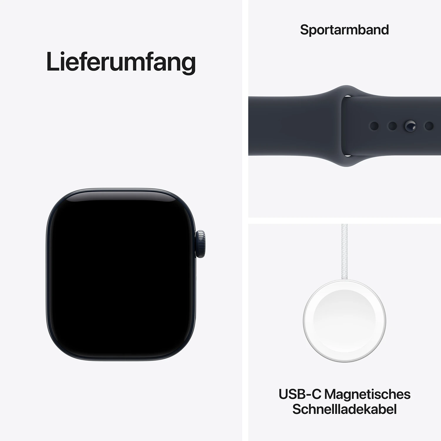 Apple Watch Series 12 GPS + Cellular 42mm Night Blue Ceramic Case with Navy Blue Sport Band - S/M