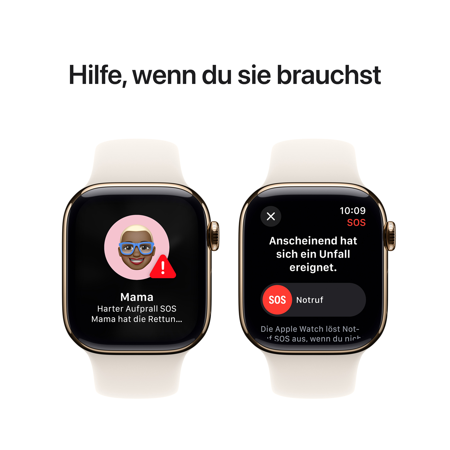 Apple Watch S10 Titan Gold Cellular 42mm (Sportarmband polarstern) S/M Produktbild: Apple watch series 10 42mm lte gold titanium sport band polarstern bild position 6