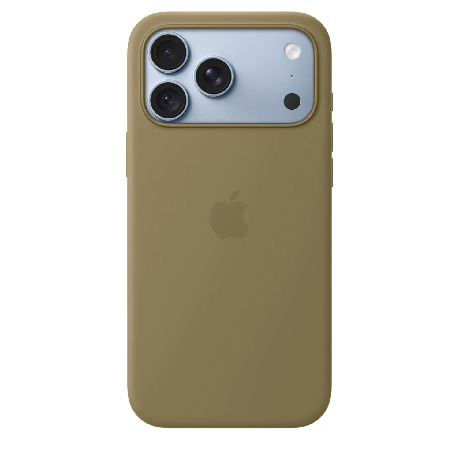 Apple Silikon Case iPhone 18 Pro Max mit MagSafe (oliv)