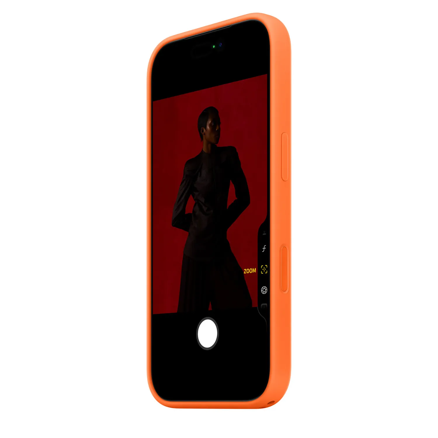 Apple Silikon Case iPhone 17 Pro mit MagSafe (orange)