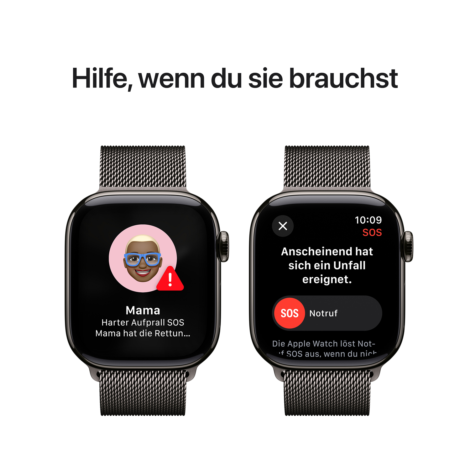 Apple Watch S10 Titan Schiefer Cellular 42mm (Milanaise Armband schiefer) Apple Watch S10 Titan Schiefer Cellular 42mm (Milanaise Armband schiefer)