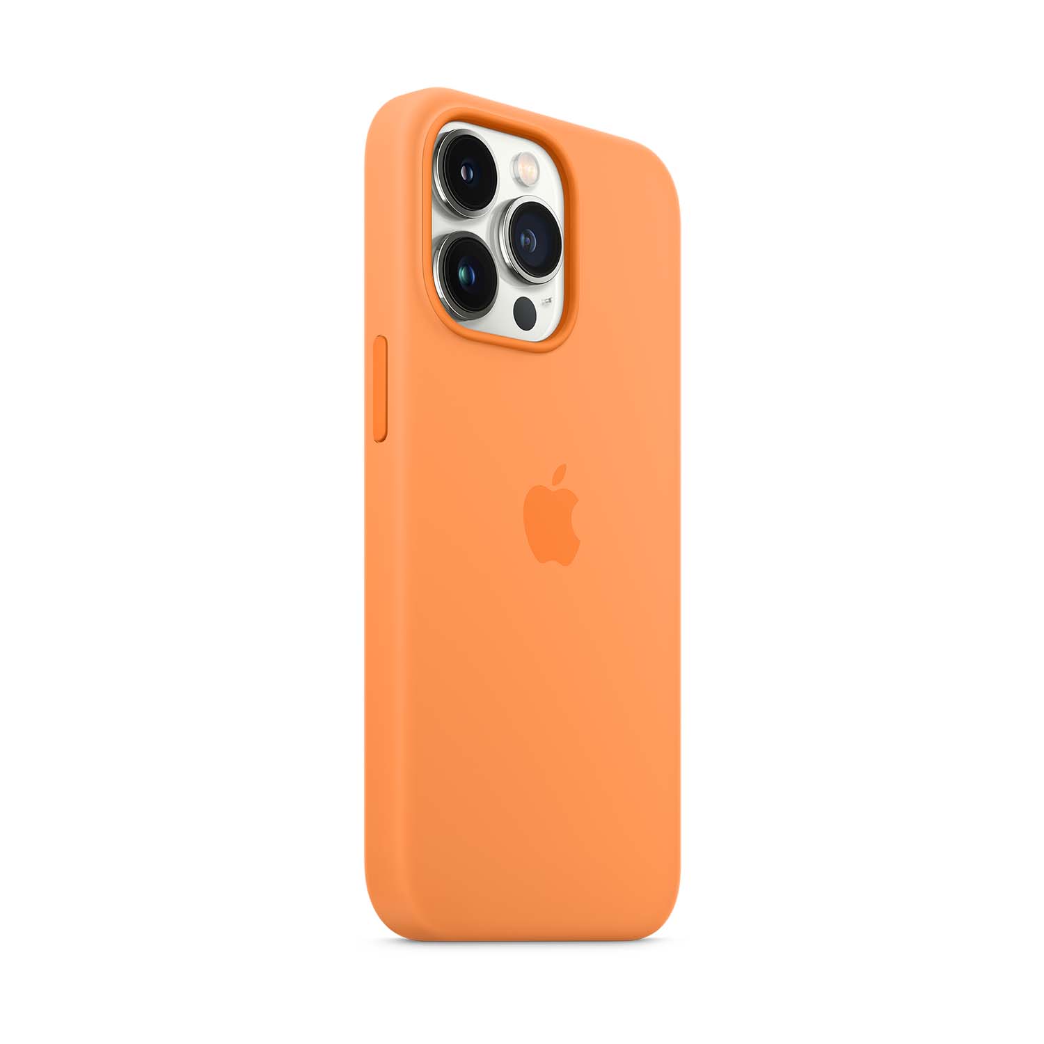 Apple Silikon Case iPhone 13 Pro mit MagSafe - Gelborange