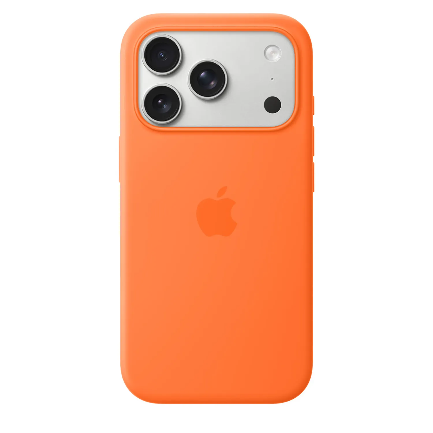 Apple Silikon Case iPhone 17 Pro mit MagSafe (orange)