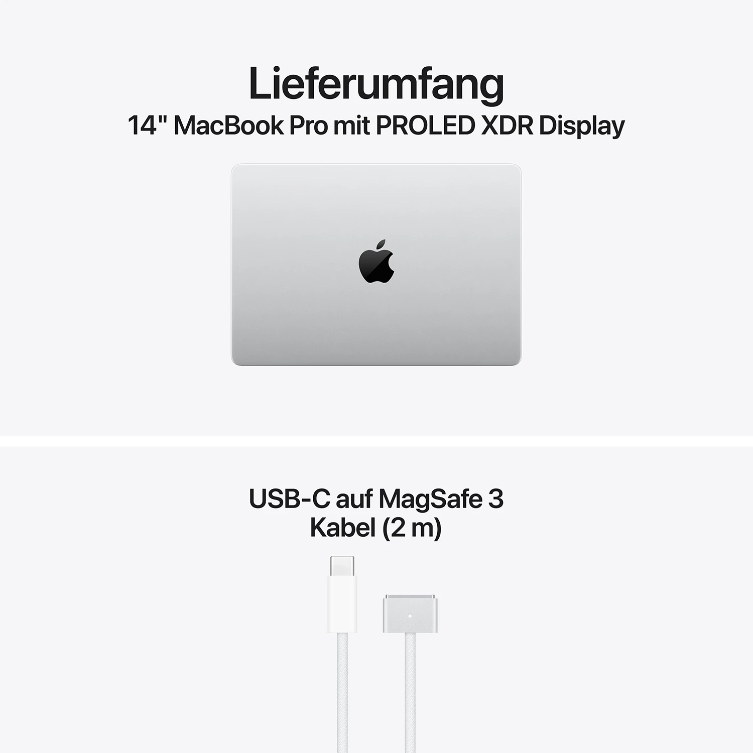 MacBook Pro 14'' M5 Pro 15C/16C - 24GB - 1TB - PROLED XDR Display Silber
