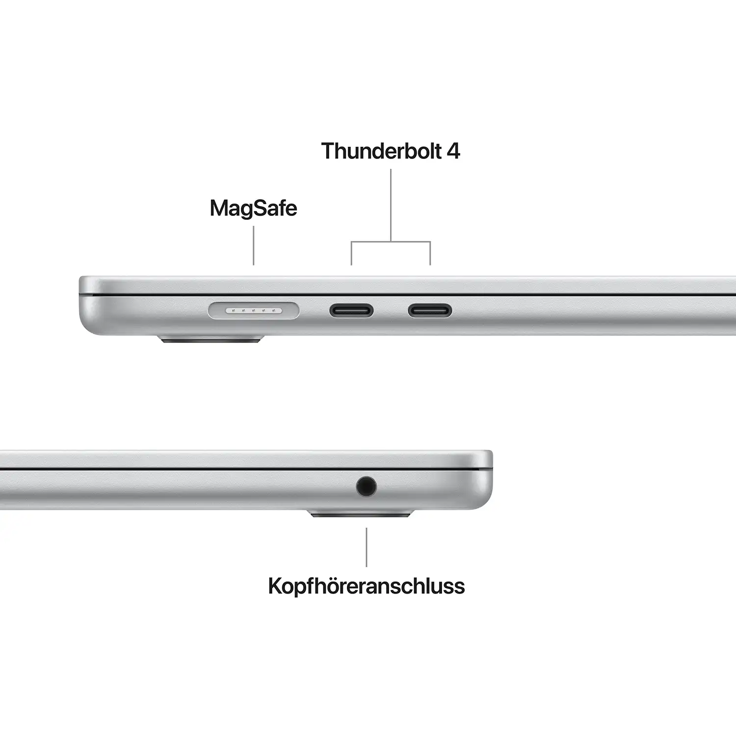 Macbook Air 15'' - M4  10-Core CPU  10-Core GPU - 16 GB - 512 GB SSD - Silber - 2025