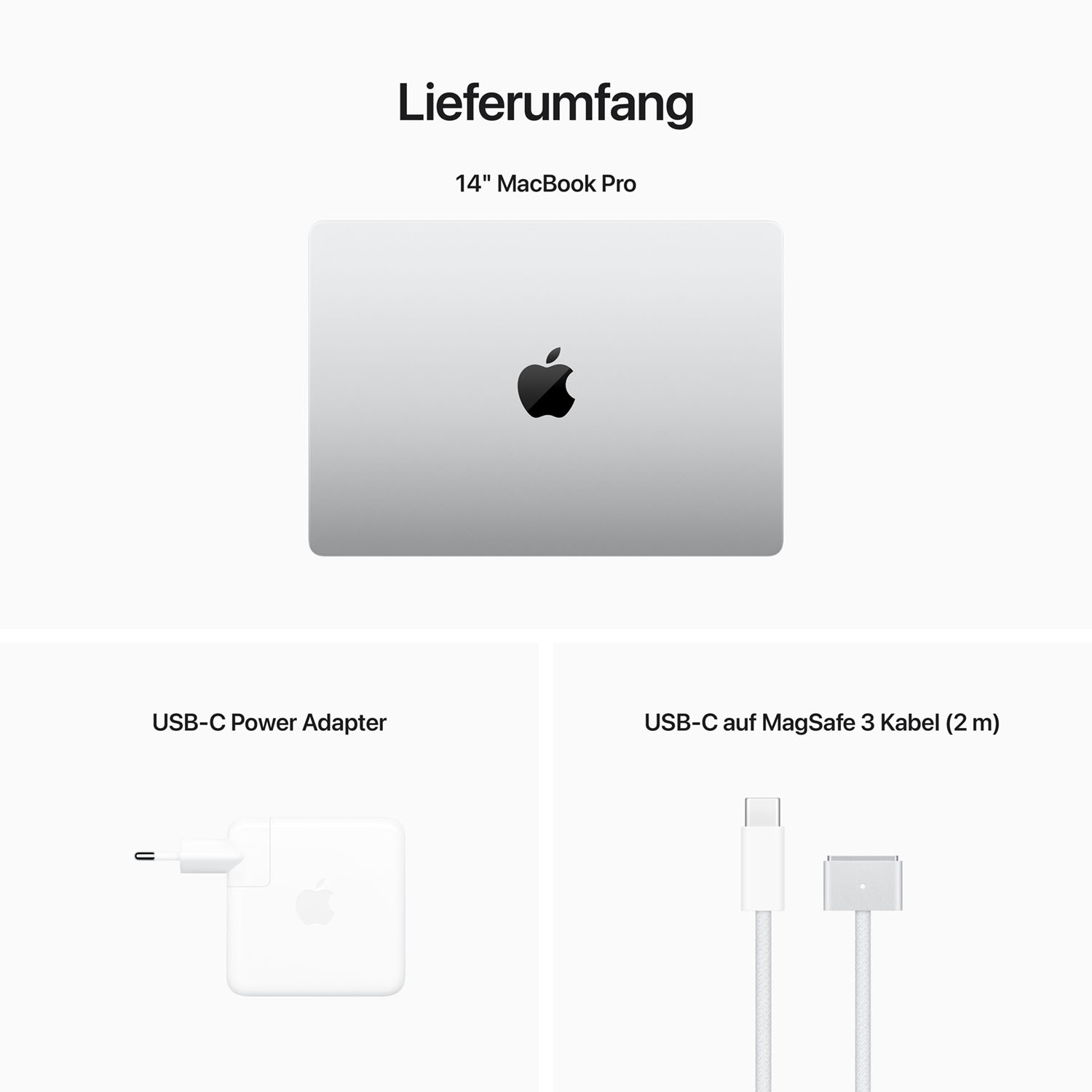Apple MacBook Pro 14'' M2 Pro 10-Core CPU 16-Core GPU - 512GB - 16GB silber - 2023
