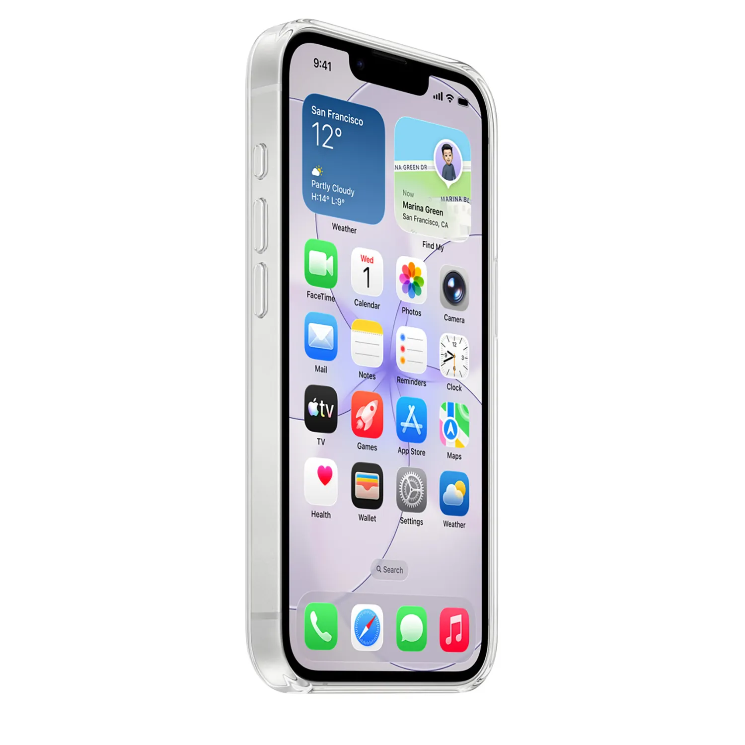 Apple Clear Case iPhone 17e mit MagSafe