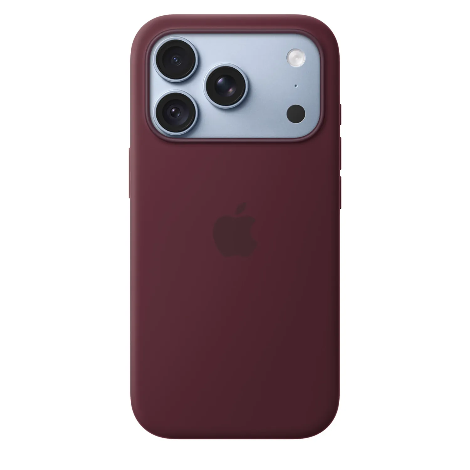 Apple Silikon Case iPhone 18 Pro mit MagSafe (burgunder)
