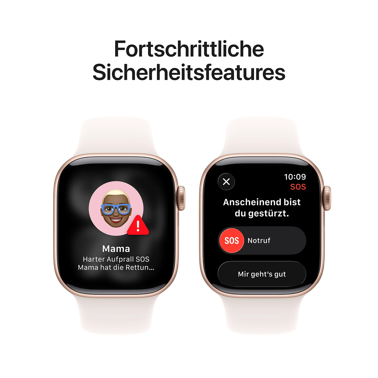 Apple Watch Series 11 GPS 42mm Rose Gold Aluminium Case mit Blassrosa Sport Band - S/M